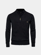 Cardigan in misto cotone a trecce e coste con zip - Aurelio Club