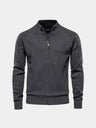 Cardigan in misto cotone a trecce e coste con zip - Aurelio Club
