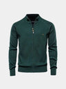 Cardigan in misto cotone a trecce e coste con zip - Aurelio Club