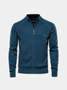 Cardigan in misto cotone a trecce e coste con zip - Aurelio Club