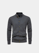 Cardigan in misto cotone con collo alto - Aurelio Club