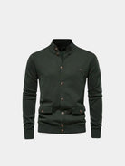 Cardigan in misto cotone con collo alto - Aurelio Club