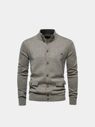 Cardigan in misto cotone con collo alto - Aurelio Club