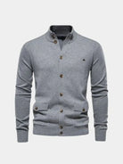 Cardigan in misto cotone con collo alto - Aurelio Club