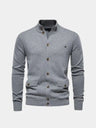 Cardigan in misto cotone con collo alto - Aurelio Club