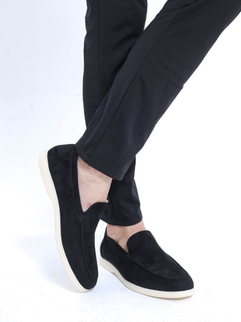 Completo Noire con camicia, pantaloni e mocassini - Aurelio Club