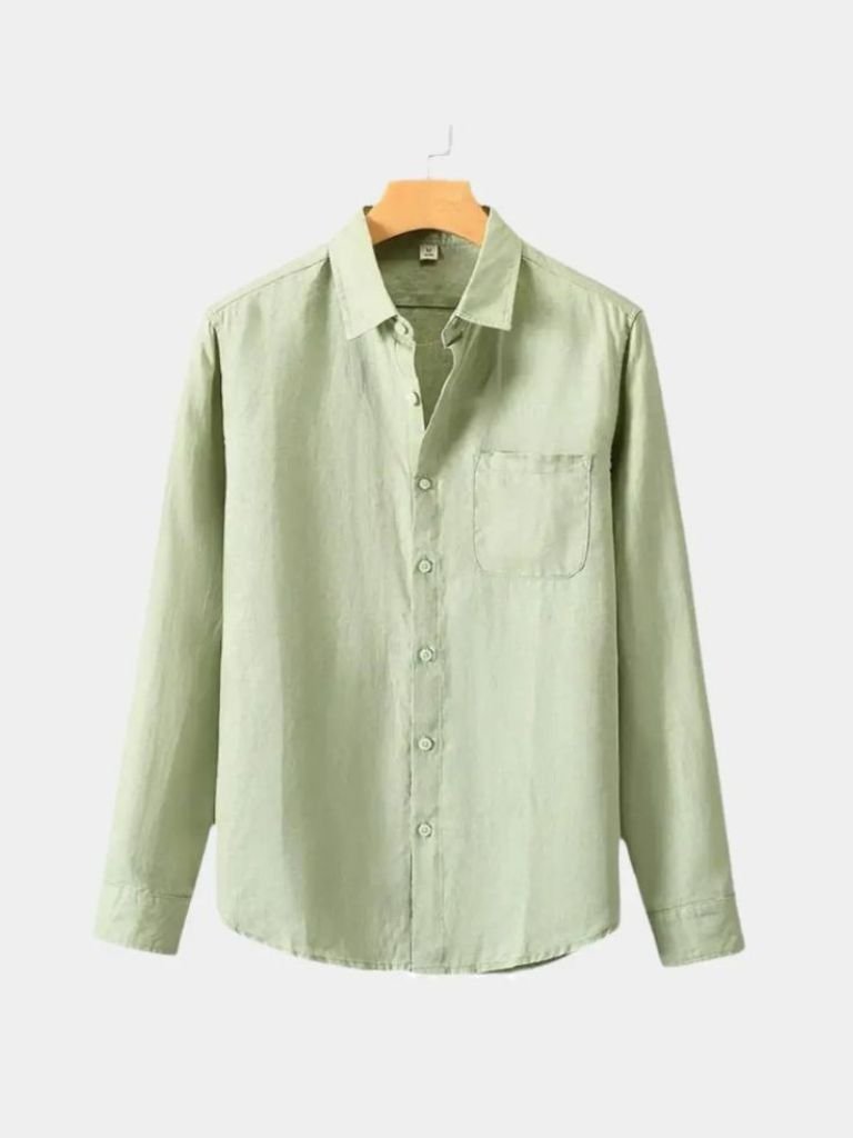 Camicia Essential in lino a maniche lunghe - Aurelio Club
