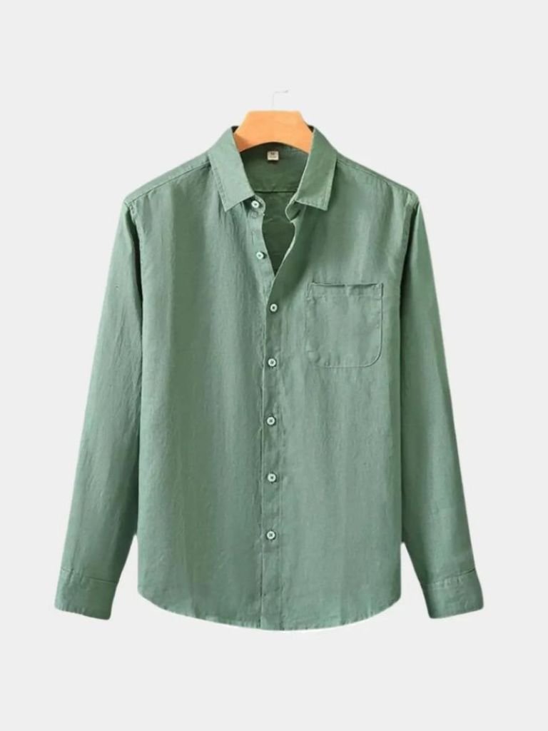 Camicia Essential in lino a maniche lunghe - Aurelio Club