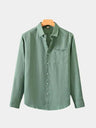 Camicia Essential in lino a maniche lunghe - Aurelio Club