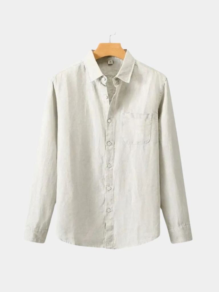 Camicia Essential in lino a maniche lunghe - Aurelio Club