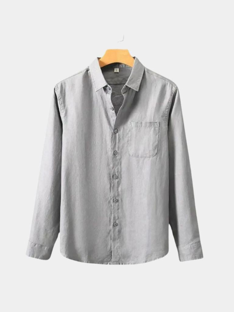 Camicia Essential in lino a maniche lunghe - Aurelio Club