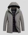 Parka uomo con cappuccio e fodera trapuntata