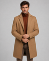 Cappotto uomo monopetto con revers strutturati