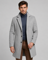 Cappotto uomo monopetto con revers strutturati