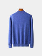 Pullover in lana merino con mezza zip - Aurelio Club