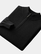 Pullover in lana merino con mezza zip - Aurelio Club