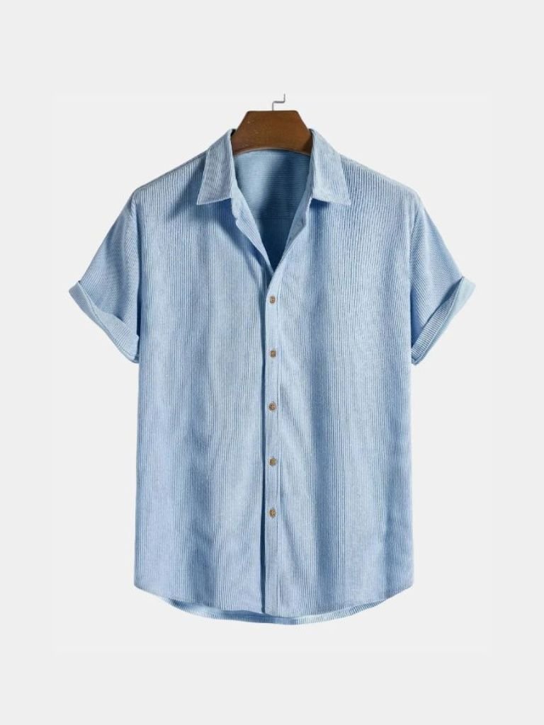 Camicia in velluto a coste a maniche corte - Aurelio Club
