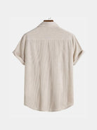Camicia in velluto a coste a maniche corte - Aurelio Club