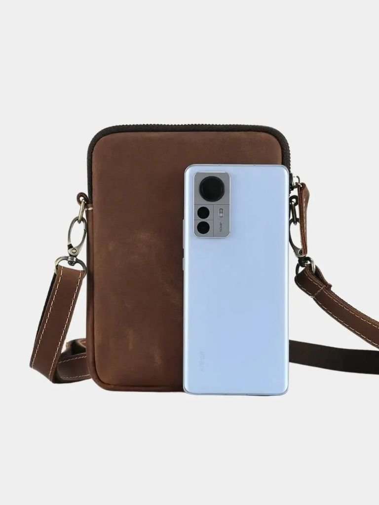 Borsa in pelle a tracolla dal design essenziale - Aurelio Club