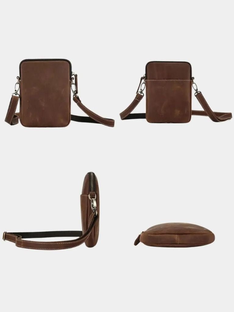 Borsa in pelle a tracolla dal design essenziale - Aurelio Club