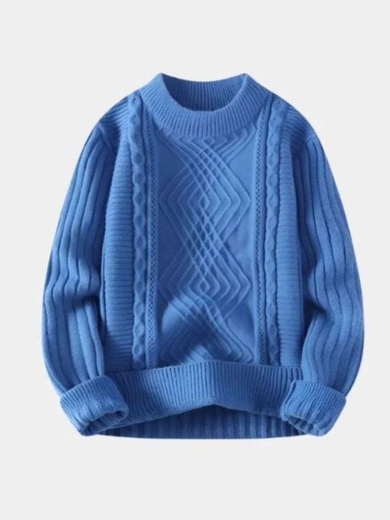 Pullover Minimal con lavorazione a rilievo - Aurelio Club