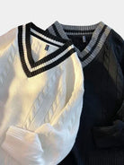 Pullover Minimal con scollo a V - Aurelio Club