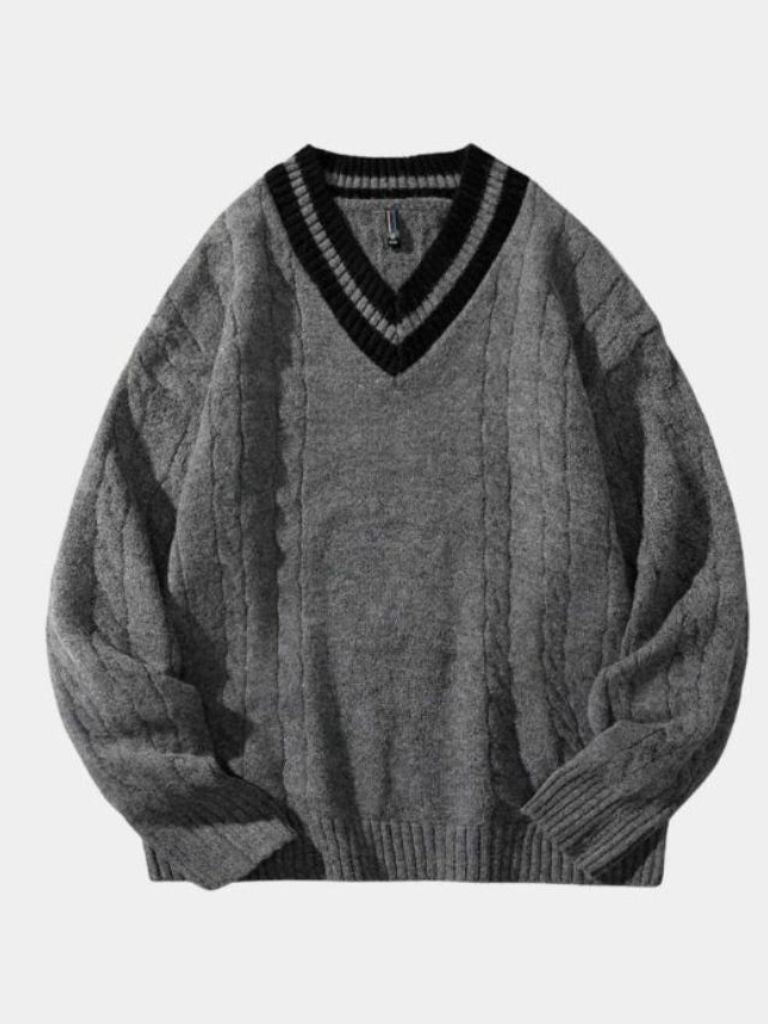 Pullover Minimal con scollo a V - Aurelio Club