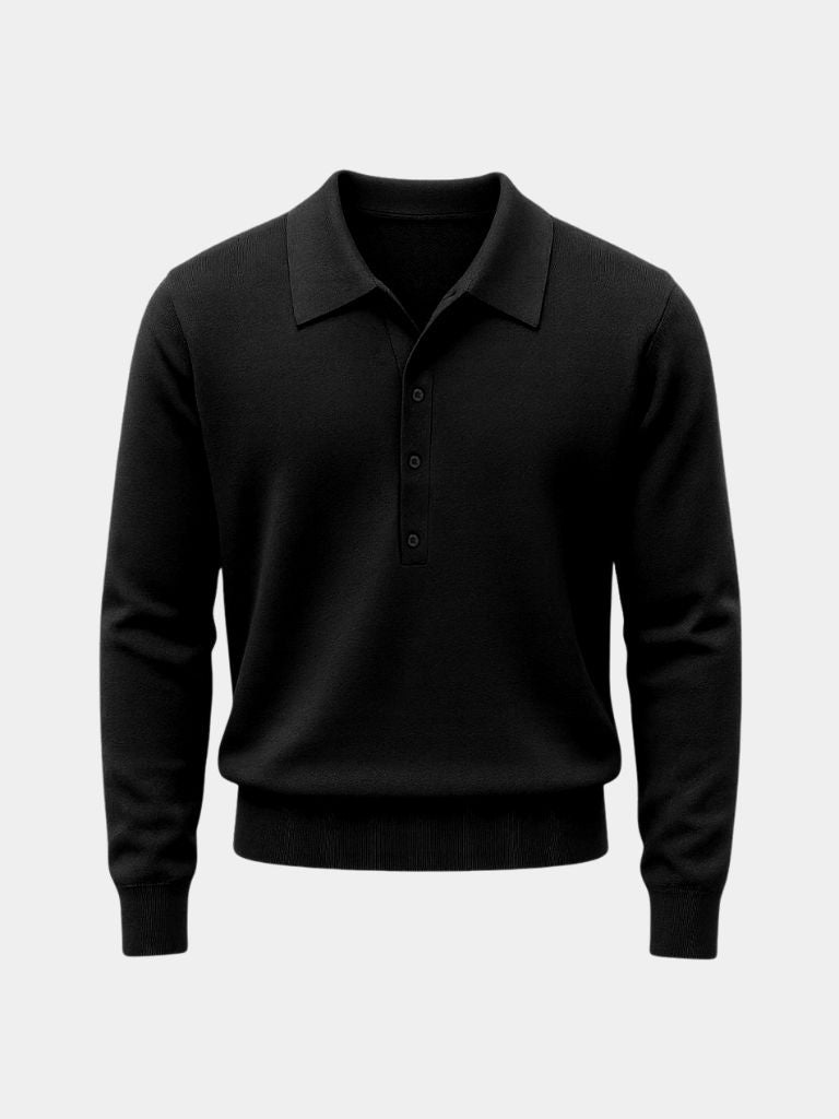Pullover in maglia con colletto polo - Aurelio Club