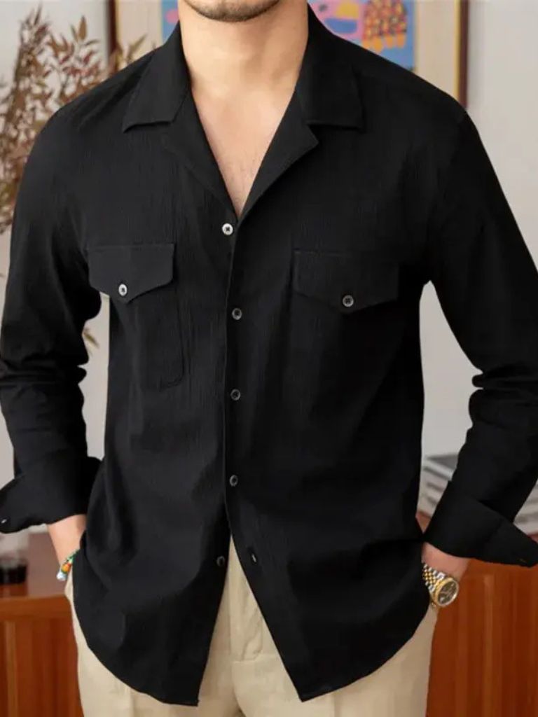 Camicia a maniche lunghe d'ispirazione classica - Aurelio Club