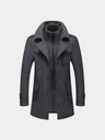 Cappotto in misto lana con inserto a collo alto - Aurelio Club