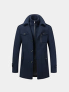 Cappotto in misto lana con inserto a collo alto - Aurelio Club