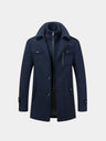 Cappotto in misto lana con inserto a collo alto - Aurelio Club