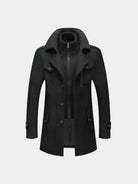 Cappotto in misto lana con inserto a collo alto - Aurelio Club