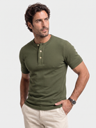 T-shirt serafino in puro cotone - Aurelio Club
