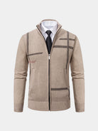 Giacca in maglia Graphite con motivo geometrico - Aurelio Club