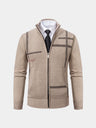 Giacca in maglia Graphite con motivo geometrico - Aurelio Club