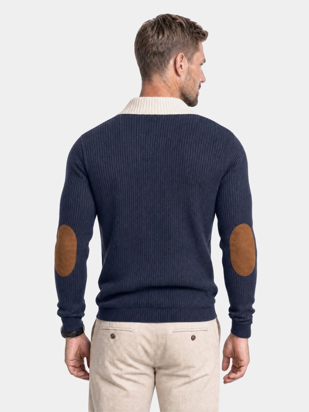 Pullover a collo alto in velluto a coste - Aurelio Club