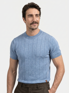 T-shirt girocollo Garrison con lavorazione a rilievo - Aurelio Club