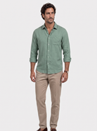 Camicia Essential in lino a maniche lunghe - Aurelio Club