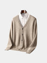 Cardigan in lana merino con scollo a V - Aurelio Club