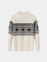 Maglia in lana con motivo Fair Isle - Aurelio Club