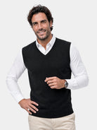 Gilet in maglia con scollo a V - Aurelio Club