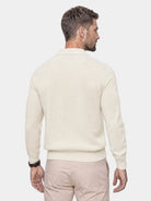 Pullover con colletto polo e scollo a V - Aurelio Club