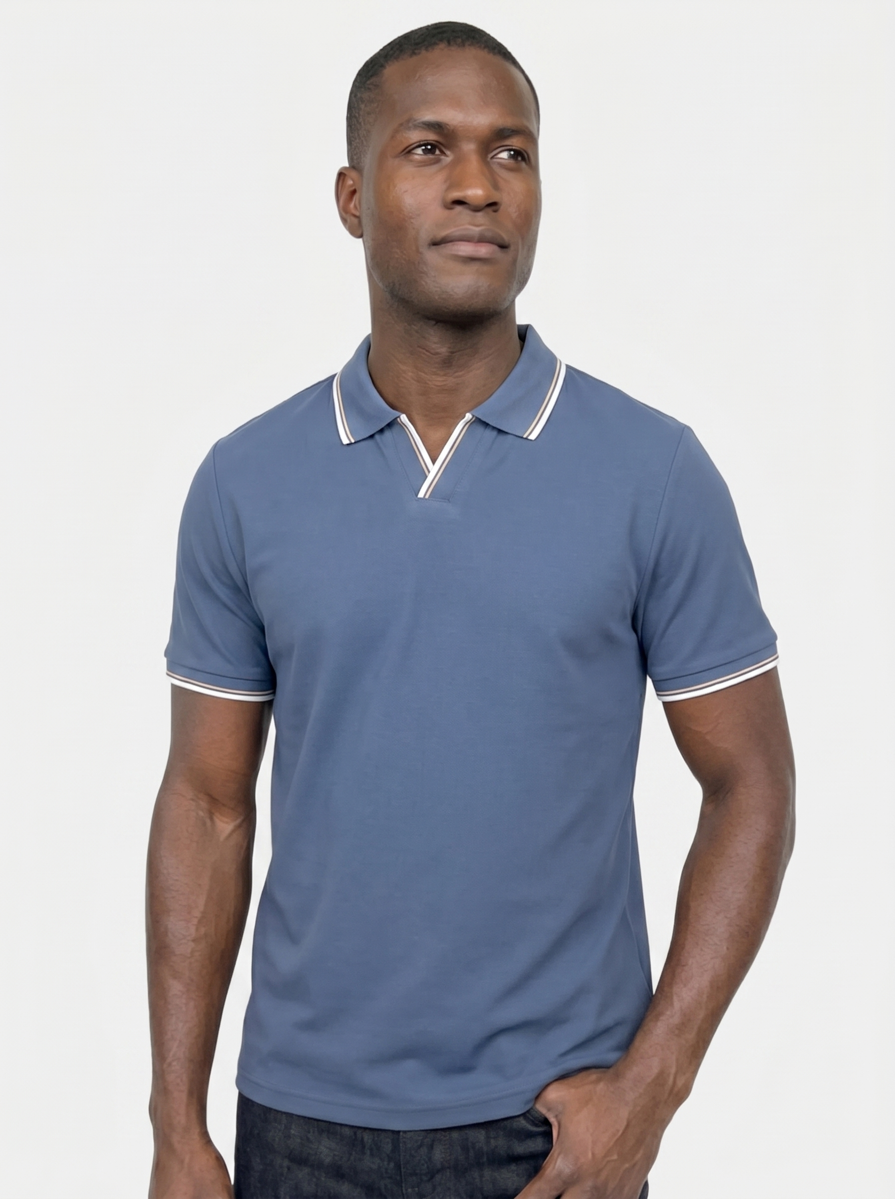 Polo con scollo a V Timeless - Aurelio Club