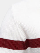 Pullover in misto cotone con colletto e zip corta - Aurelio Club
