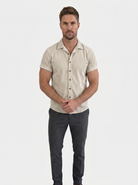 Camicia in velluto a coste a maniche corte - Aurelio Club
