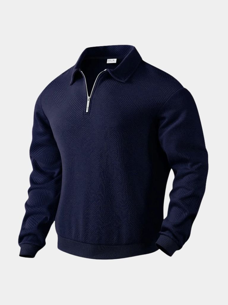 Pullover Sandmoor a collo alto con zip corta - Aurelio Club