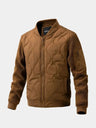 Bomber imbottito con maniche in tessuto sherpa - Aurelio Club