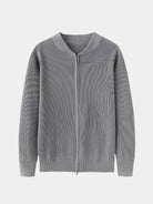 Cardigan Soft in cotone con zip - Aurelio Club