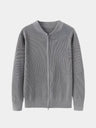 Cardigan Soft in cotone con zip - Aurelio Club